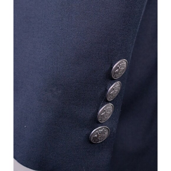 Michael Kors Mens Sport Coat Blazer Jacket 2-Button Navy Blue Sz 48R Wool Blend - Picture 7 of 15